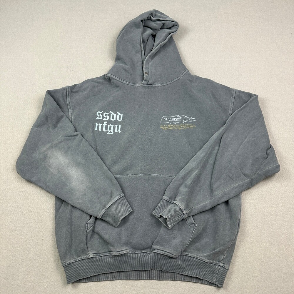 Darc Sport Hoodie Men Medium Gray Wolves Forever SSDD NFGU Graphic Pullover M *